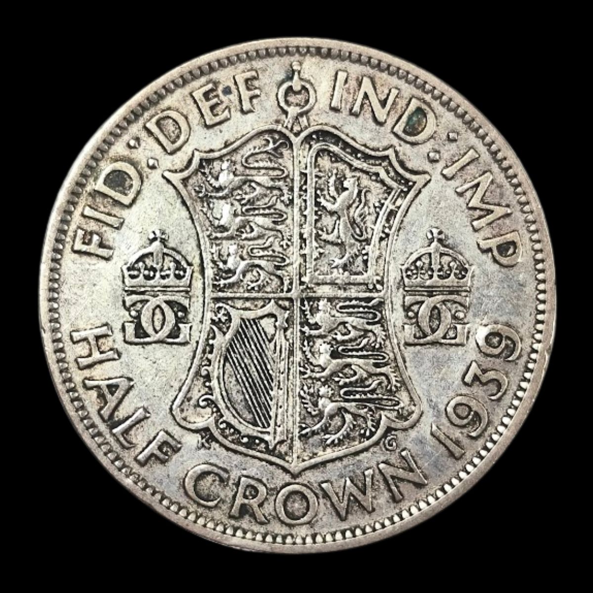 1939 George VI Silver Half Crown Reverse