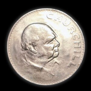 1965 Winston Churchill Five Shillings Crown Reverse