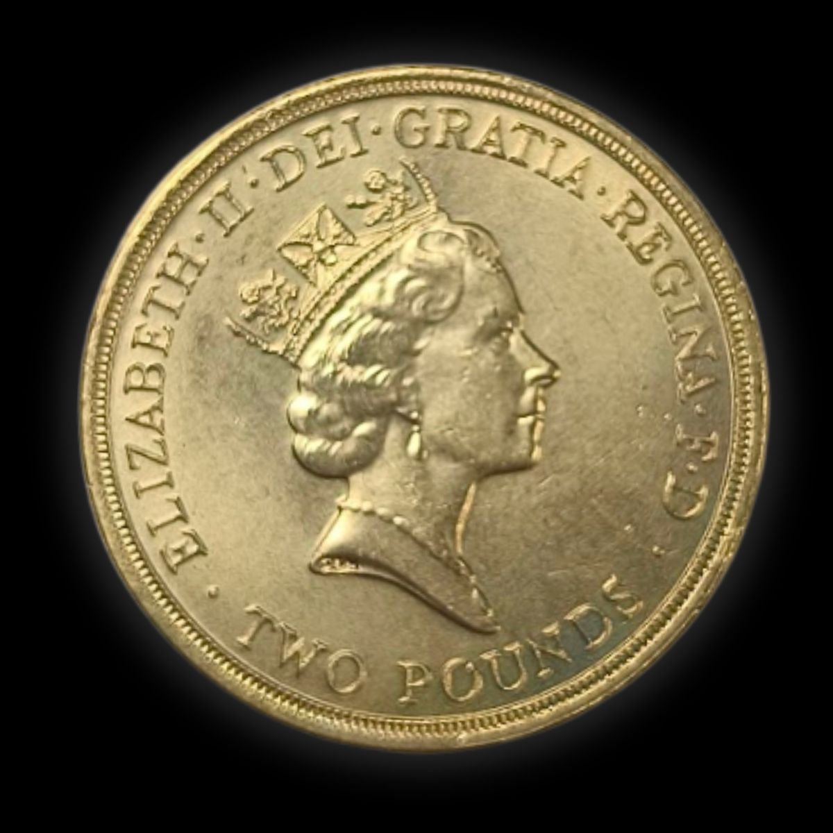1994 Bank of England £2 Coin Tercentenary Commemorative Queen Elizabeth II Obverse