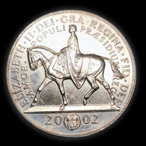 2002 Commonwealth Games Manchester £5 Coin Reverse