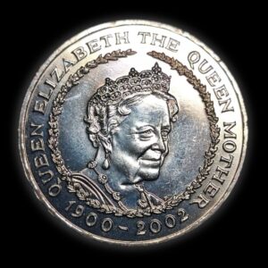 2002 Queen Elizabeth The Queen Mother Memorial £5 Coin Reverse