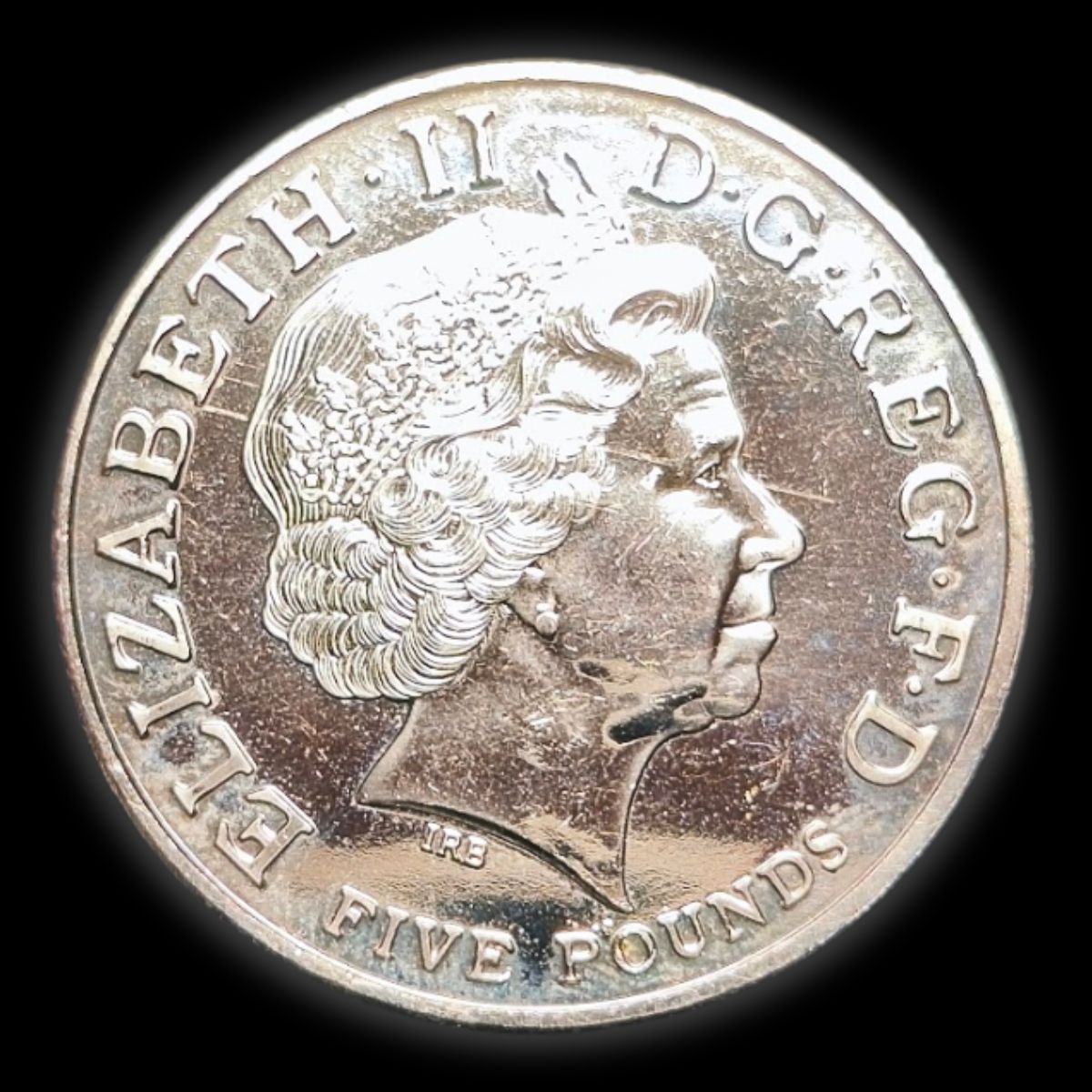 2004 Entente Cordiale Centenary £5 Coin Obverse