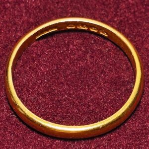Antique 22ct Gold Wedding Band – London 1914 | A.C.Co Maker | 2.64g