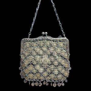 Antique Chinese Export Silver Filigree Purse