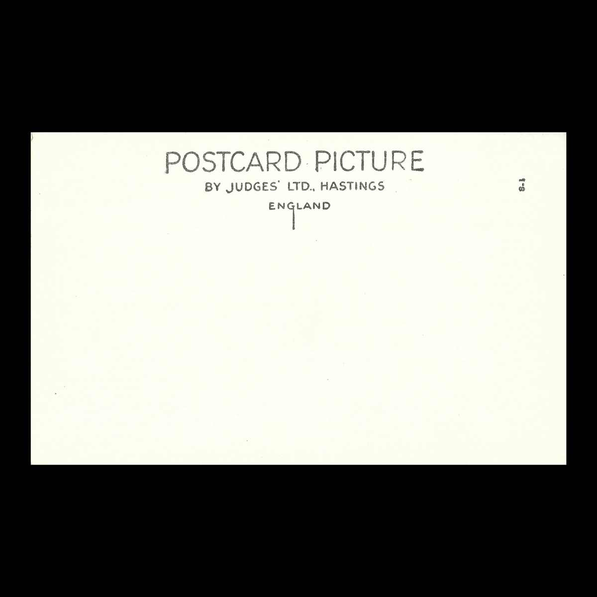 Christchurch Priory, Dorset (c.1920s–30s) | Judges Real Photo Postcard Reverse