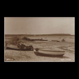 Fishing Boats on the Shore, Mudeford (c.1920s–1930s) | Real Photo Postcard