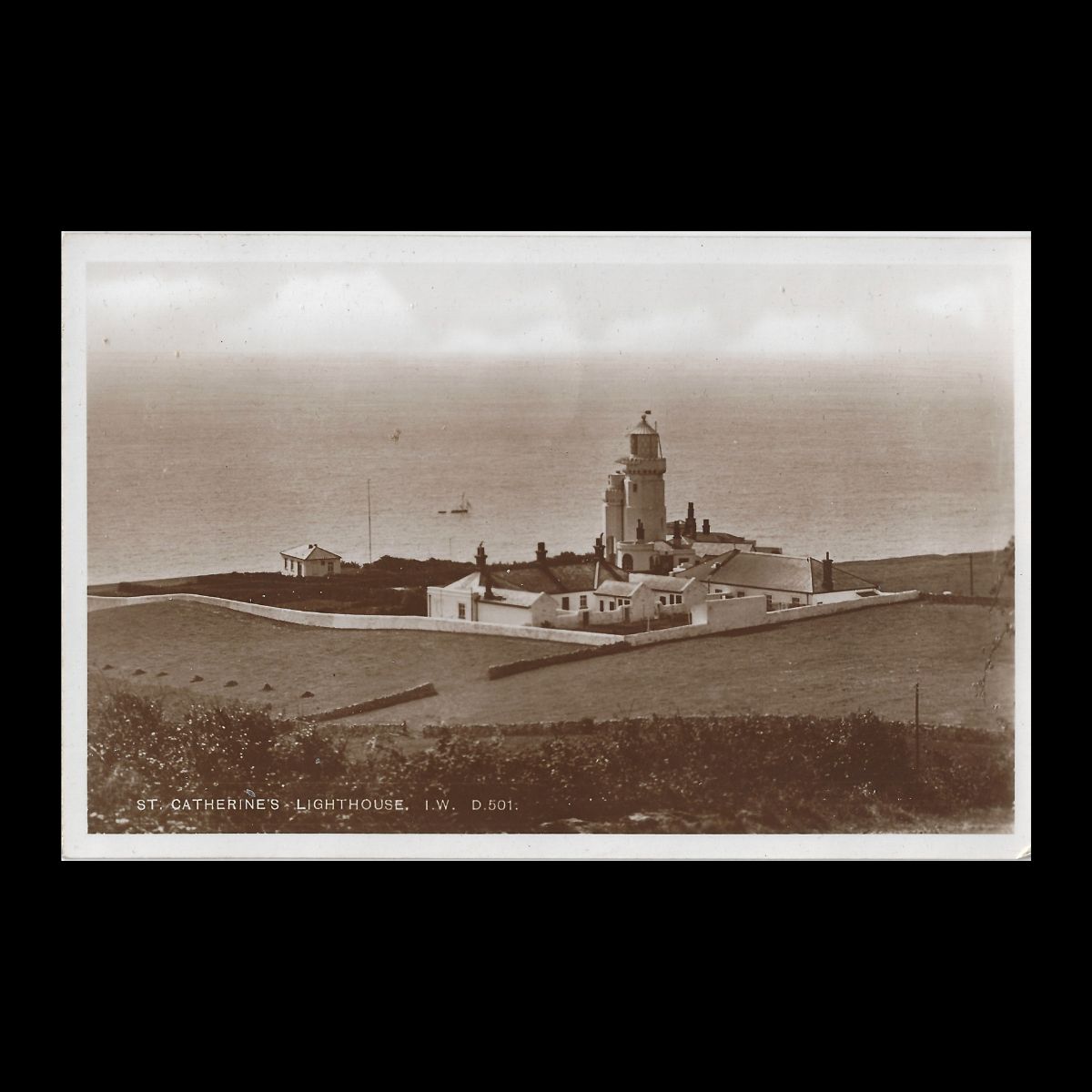 St Catherine’s Lighthouse Isle of Wight Real Photo Postcard