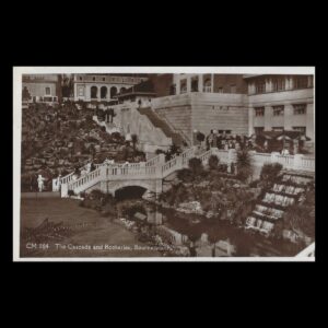 The Cascade and Rockeries Bournemouth Real Photo Postcard