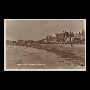 The Esplanade and Sands Weymouth Real Photo Postcard