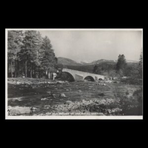 The Old Bridge of Fodderty Royal Deeside Real Photo Postcard