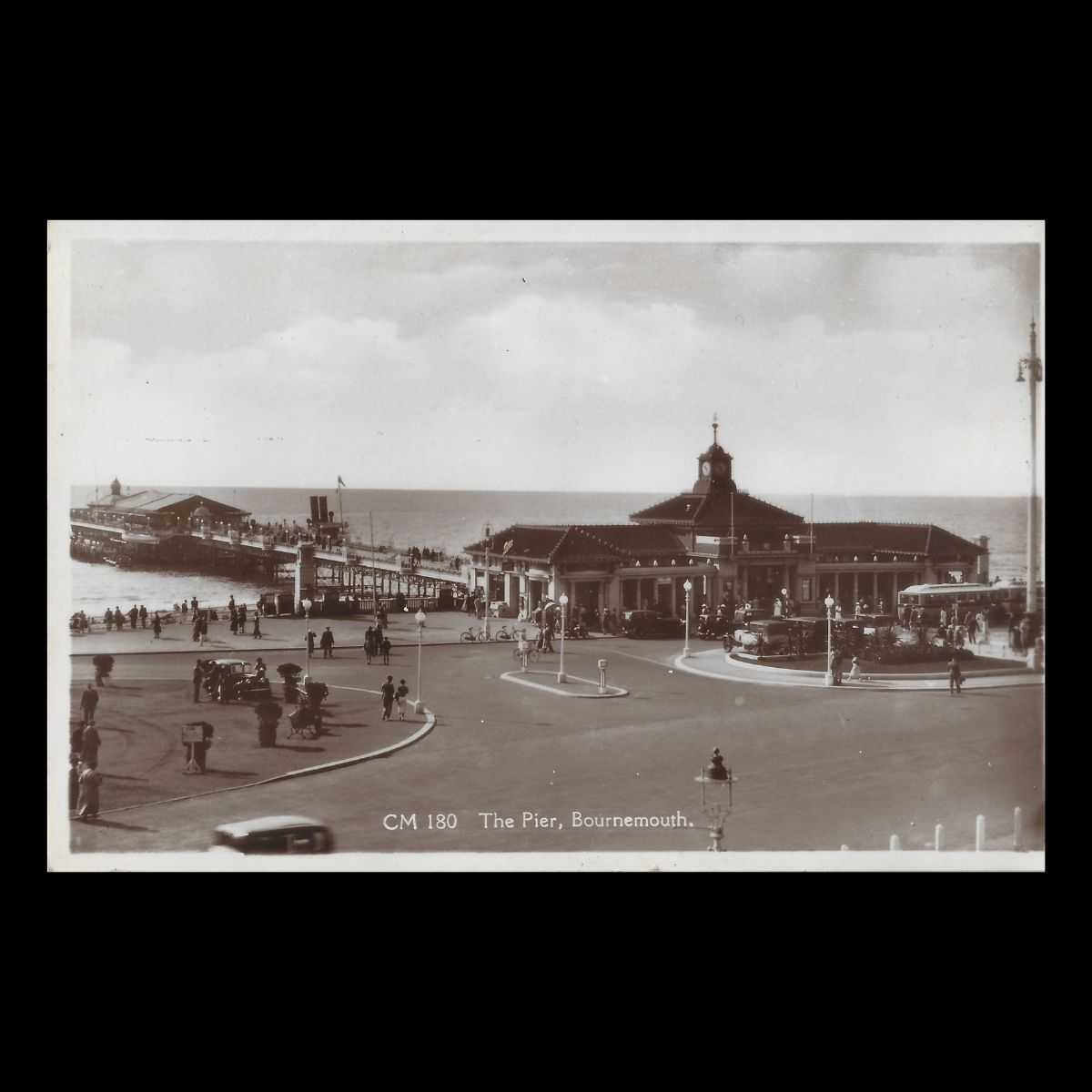 The Pier, Bournemouth (c.1920s–1930s) | Real Photo Postcard