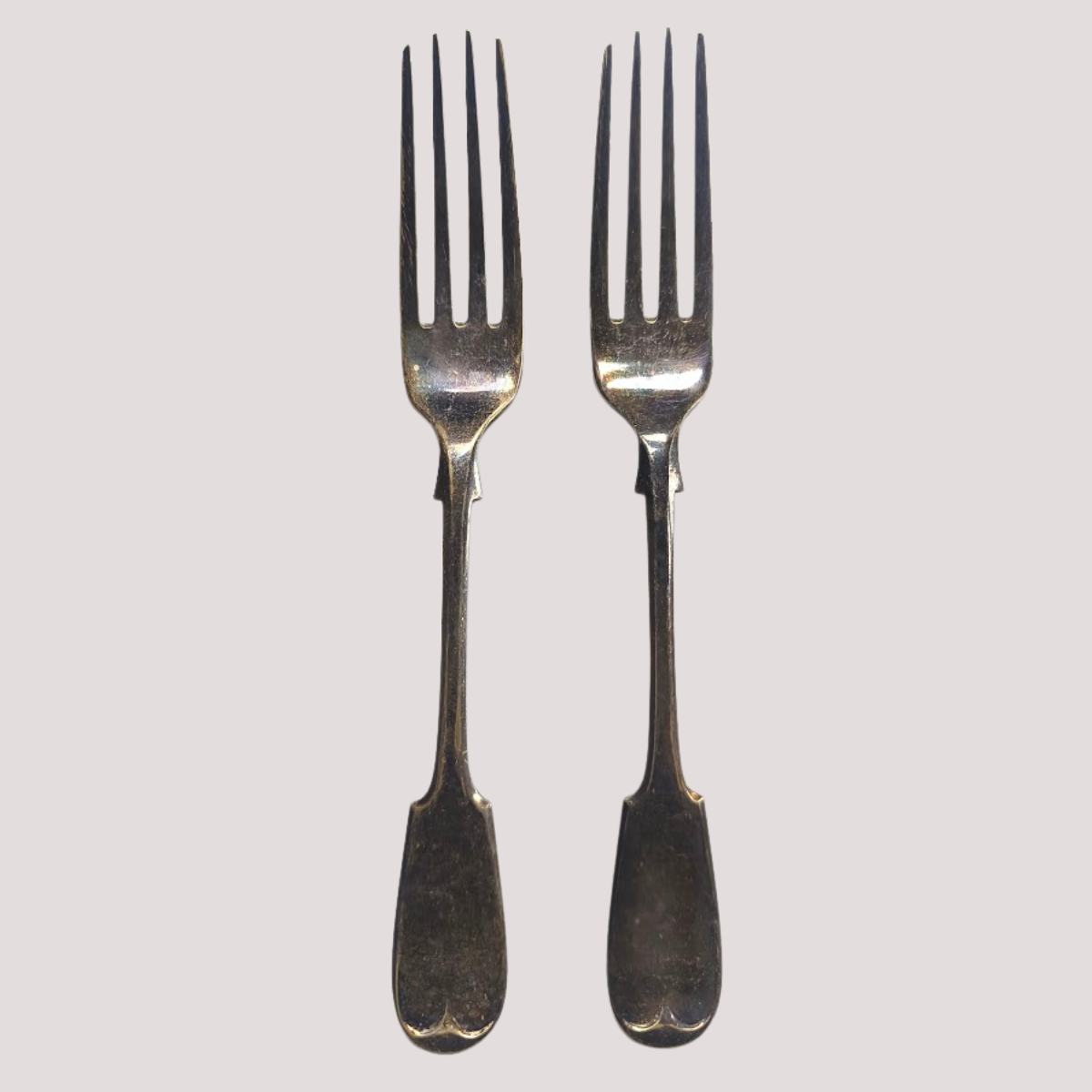 Victorian London Sterling Silver Table Forks