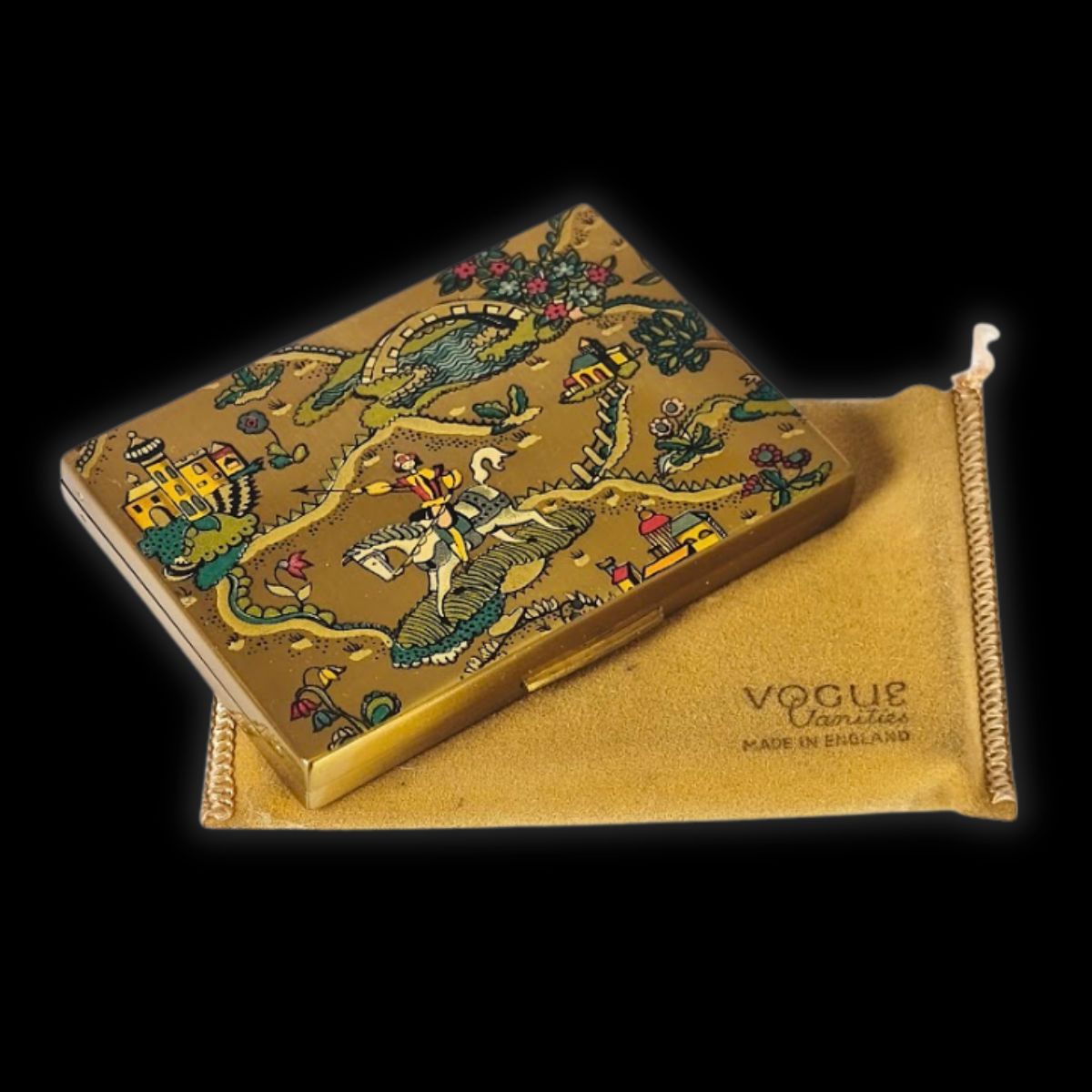 Vintage Vogue Vanities Compact Mirror - Arabian Nights