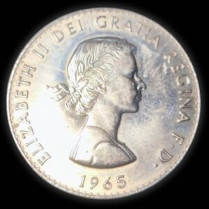 Winston Churchill Crown Commemorative UK Coin 1965 Obverse