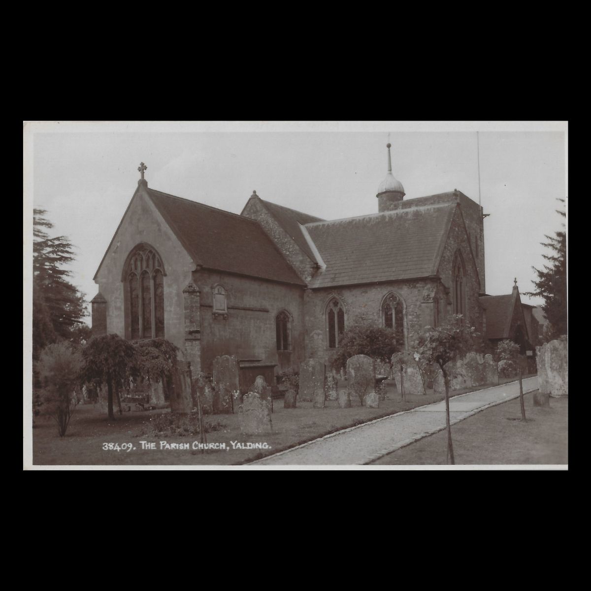 Yalding, Kent – The Parish Church (c.1920s) | Sologlaze Series Real Photo Postcard