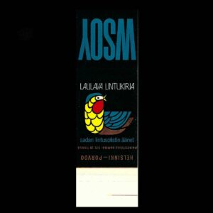 AOSM – Laulava Lintukirja (Singing Bird Book) Matchbook Sleeve (c.1960s)