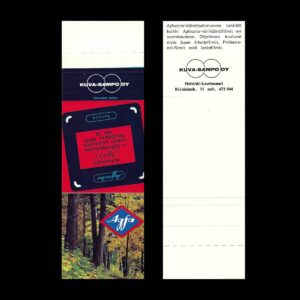 Agfacolor / Kuva-Sampo Oy – Finnish Photographic Services Advertising Matchbook Sleeve (c.1960s–1970s)