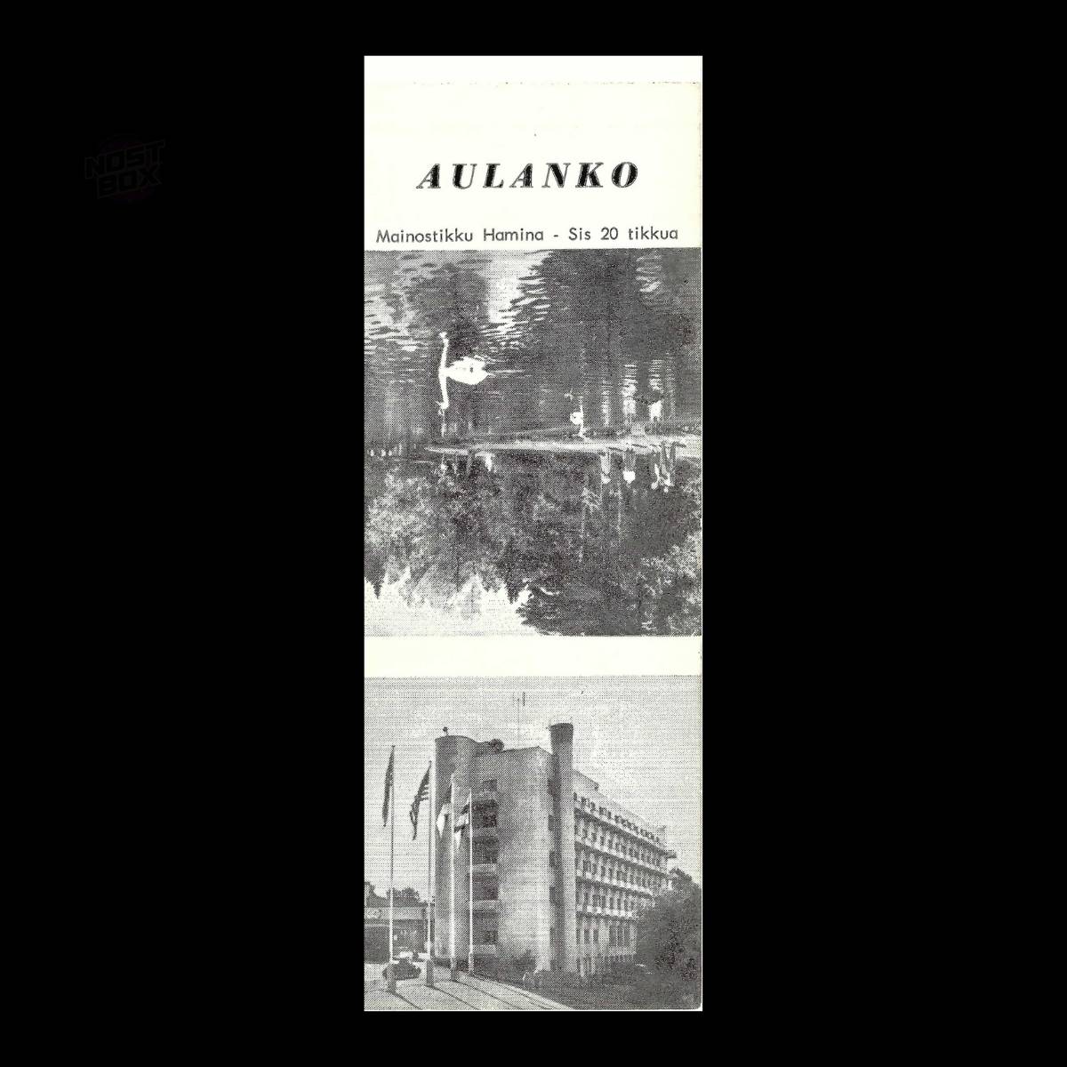 Aulanko – Finnish Hotel & Nature Resort Matchbook Sleeve (c.1950s–60s)