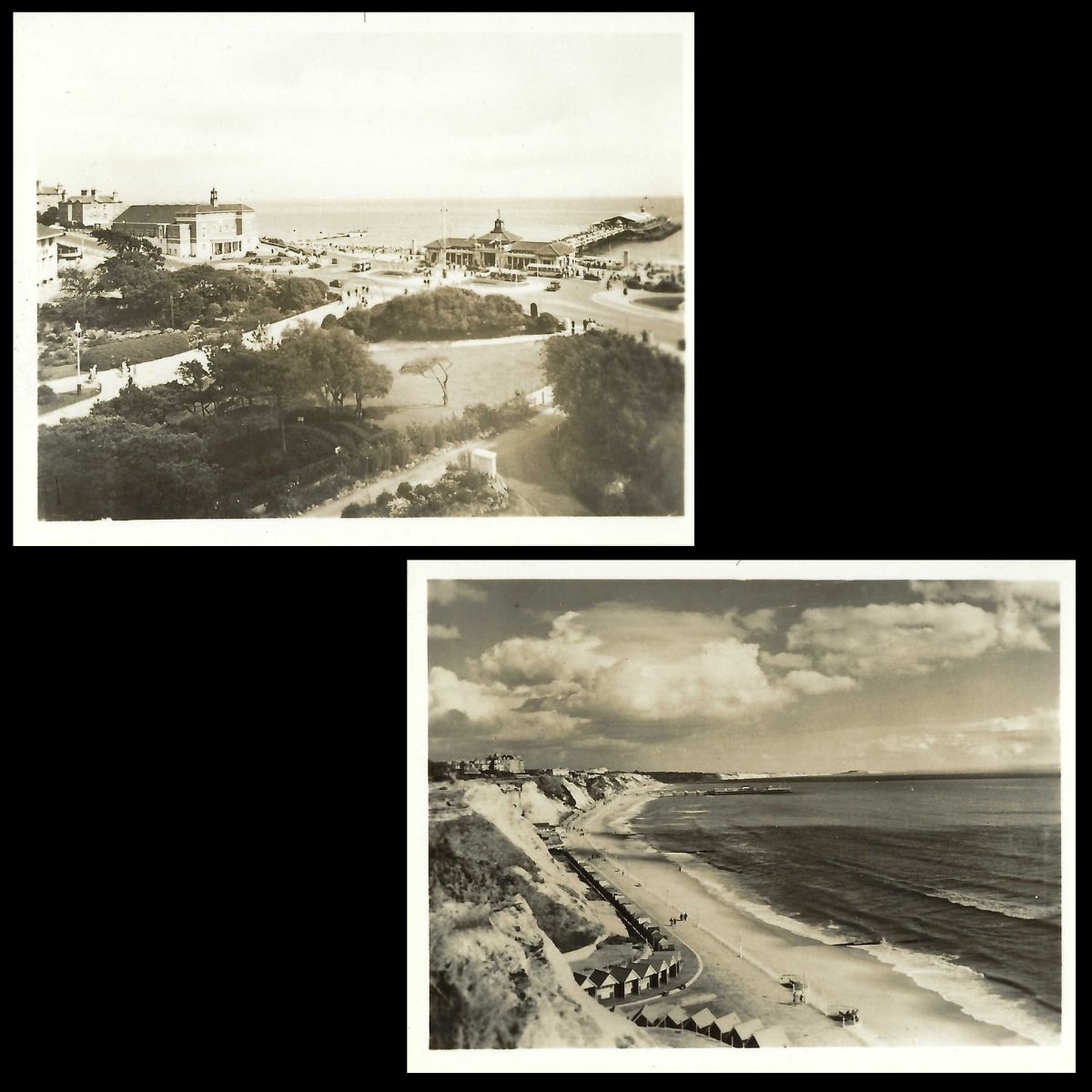 Bournemouth Photo Album The Pavilion New Baths and Bournemouth Pier and Album Chine Beach Looking East