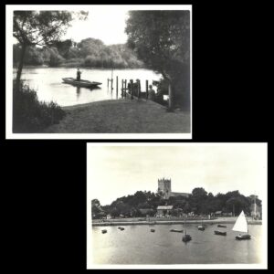 Christchurch Photograph Album Walter Scott Christchurch Wick Ferry and Priory from Quay