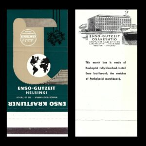Enso-Gutzeit Industrial Matchbook – Finnish Corporate Advertising (c.1960s)