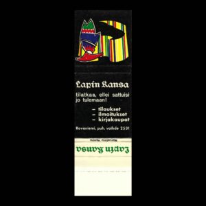 Lapin Kansa – Finnish Newspaper Advertising Matchbook Sleeve, Rovaniemi (c.1960s–1970s)