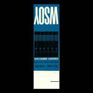 Nyky-Suomen Sanakirja – Finnish Dictionary Advertising Matchbook Sleeve (c.1960s)