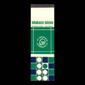 Oy Juisterengas Ab / Aatschirkel Ab – Finnish Modernist Matchbook Sleeve (c.1960s–1970s)