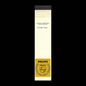 Philips – Finnish Anniversary Advertising Matchbook Sleeve (1891–1966) (c.1960s)