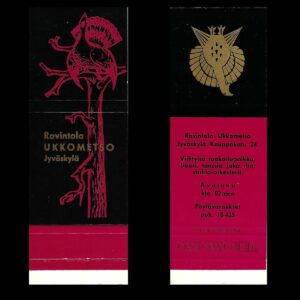 Ravintola Ukkometso, Jyväskylä – Vintage Finnish Matchbook Cover (c.1960s)