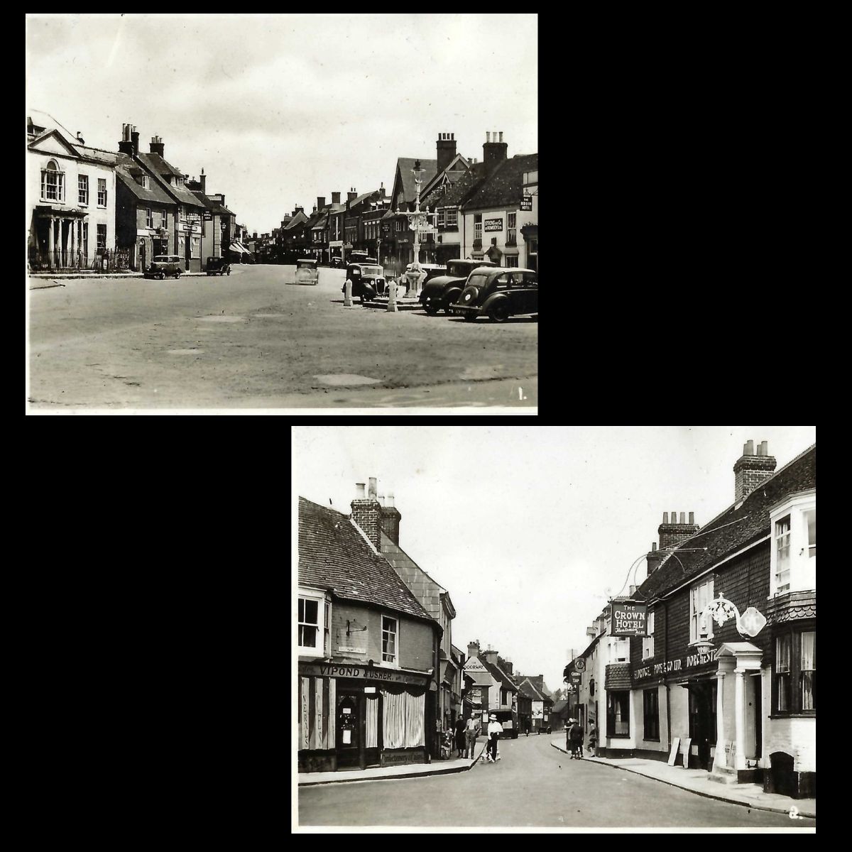 Ringwood Snapshots Real Photo Album The Marketplace and Southampton Street 1930s/40s