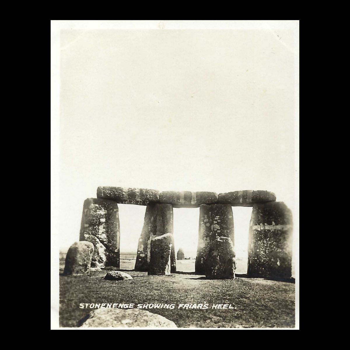 Salisbury Valentines Snapshot Album Stonehenge showing Friars Heel