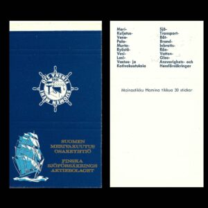 Suomen Merivakuutus OY – Finnish Marine Insurance Matchbook Sleeve (c.1950s–60s)