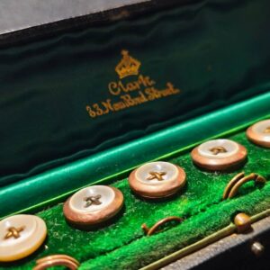 Edwardian Mother-of-Pearl Dress Stud Set – Alfred Clark, 33 New Bond Street (c.1903–1916)