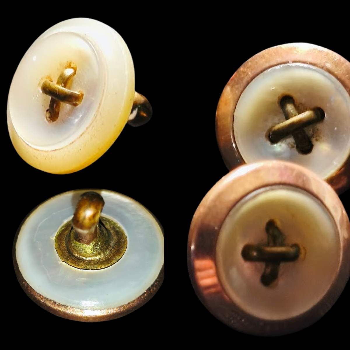 Edwardian Mother-of-Pearl Dress Stud Set – Alfred Clark, 33 New Bond Street (c.1903–1916) | Boxed - Image 3