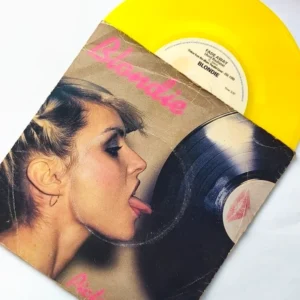 Blondie Picture This Fade Away And Radiate 1978 UK Yellow Vinyl 7” Single Cover and yellow vinyl single